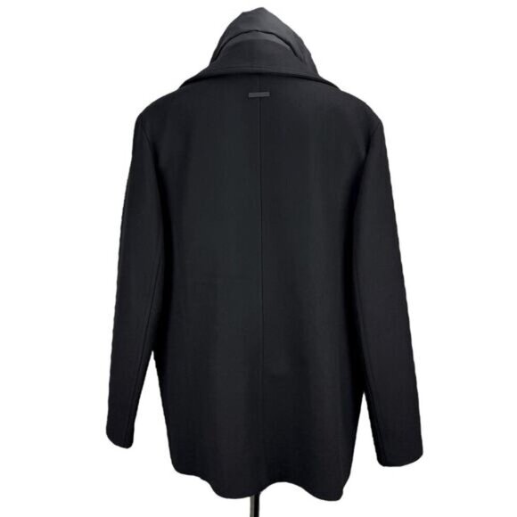 SOIA & KYO Men's Wool Blend Lamskin Leather Gordan Jacket Sz Medium Black - Picture 4 of 10